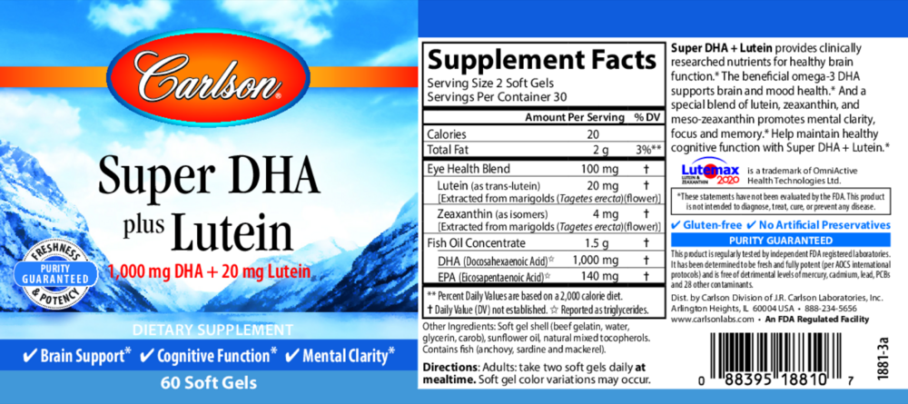 Product image for Super DHA &amp; Lutein.