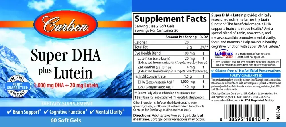 Product image for Super DHA &amp; Lutein.