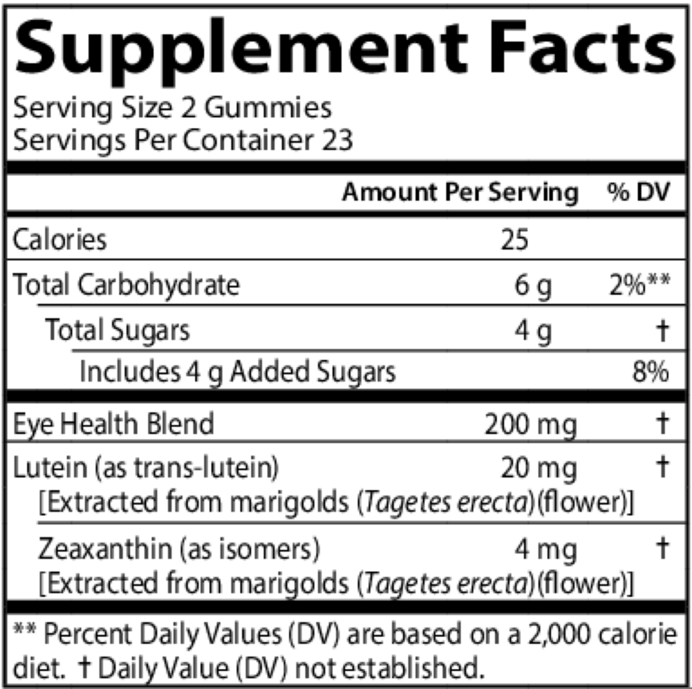 Product image for Kid's Lutein Gummies.