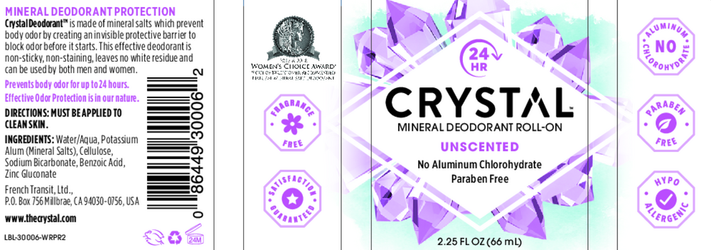 Product image for Crystal Roll-On Deodorant.