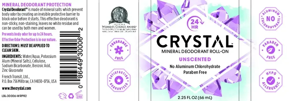 Product image for Crystal Roll-On Deodorant.