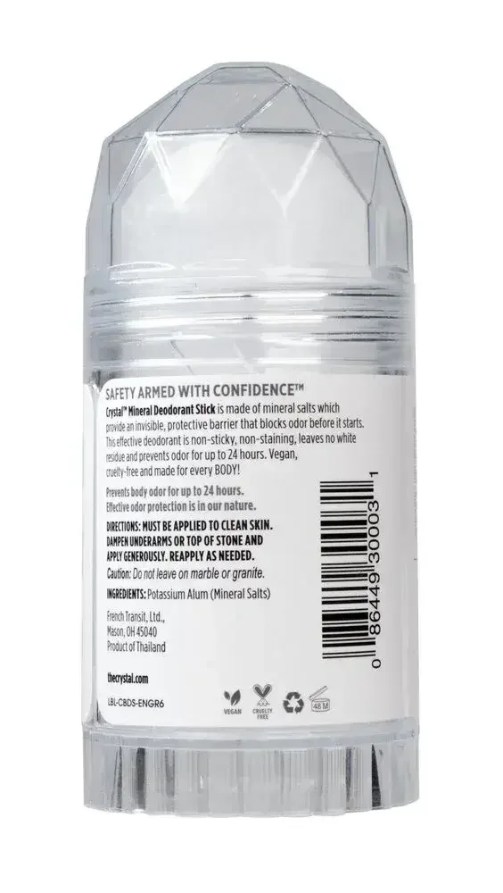 Product image for Unscented Crystal Stick Deodorant.