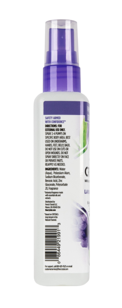 Product image for Lavender &amp; White Tea Body Spray Deodoran.