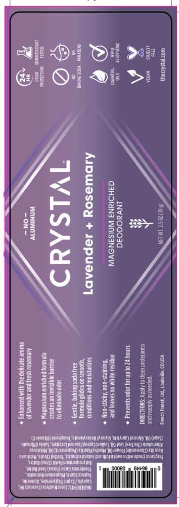 Product image for Magnesium Enriched Lavender &amp; Rosemary Deodorant.