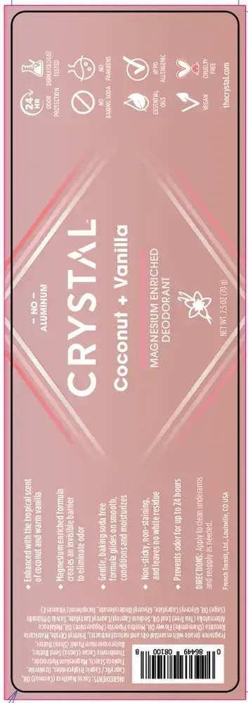 Product image for Coconut &amp; Vanilla Deodorant (Made with Essential Oils).
