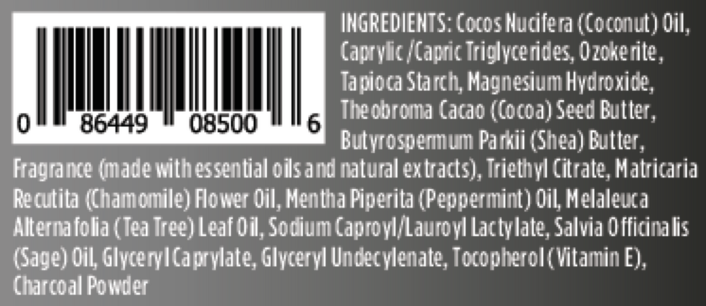Product image for Magnesium Enriched Charcoal &amp; Tea Tree Deodorant.