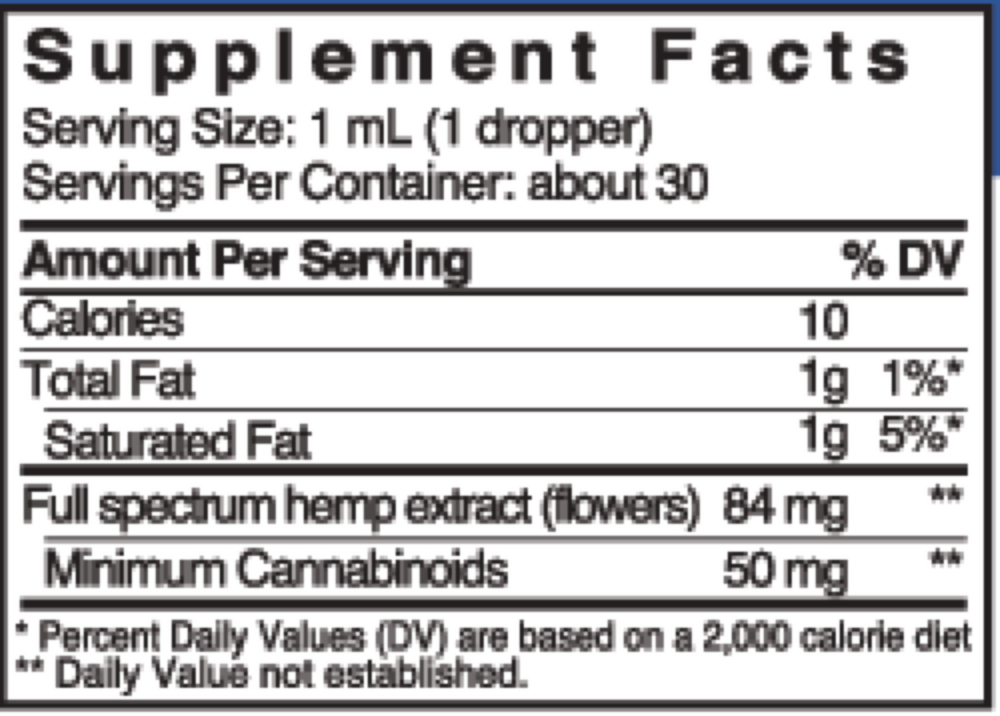Product image for ECS Care® 1500 Full Spectrum Hemp Liquid.