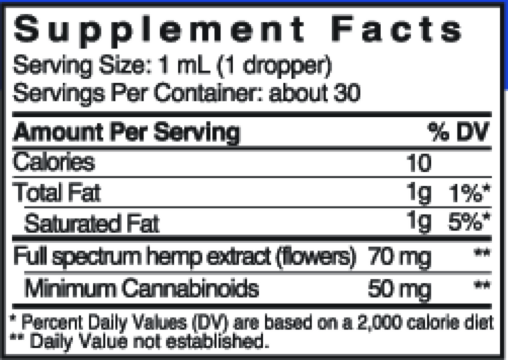 Product image for ECS Care® 1500 Full Spectrum Hemp Liquid, Mint.