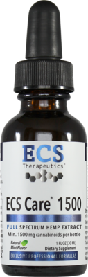 ECS Care® 1500 Full Spectrum Hemp Liquid, Mint 30 Milliliters