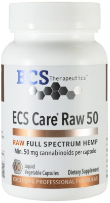 ECS Care® Raw 50 Full Spectrum Hemp Capsules 60 capsules