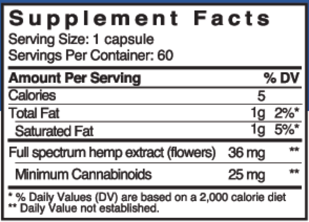 Product image for ECS Care® 25 Full Spectrum Hemp 60c (California Only).