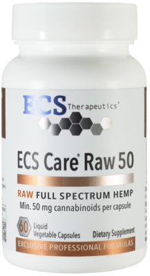ECS Care® Raw 50 Hemp (California Only) 60 capsules