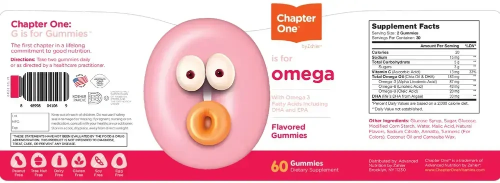Product image for Omega 3 Gummies.