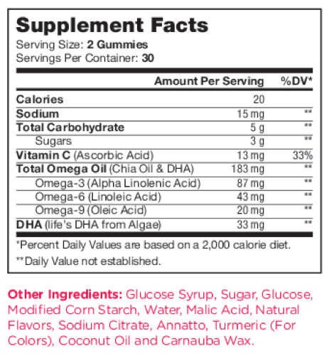 Product image for Omega 3 Gummies.