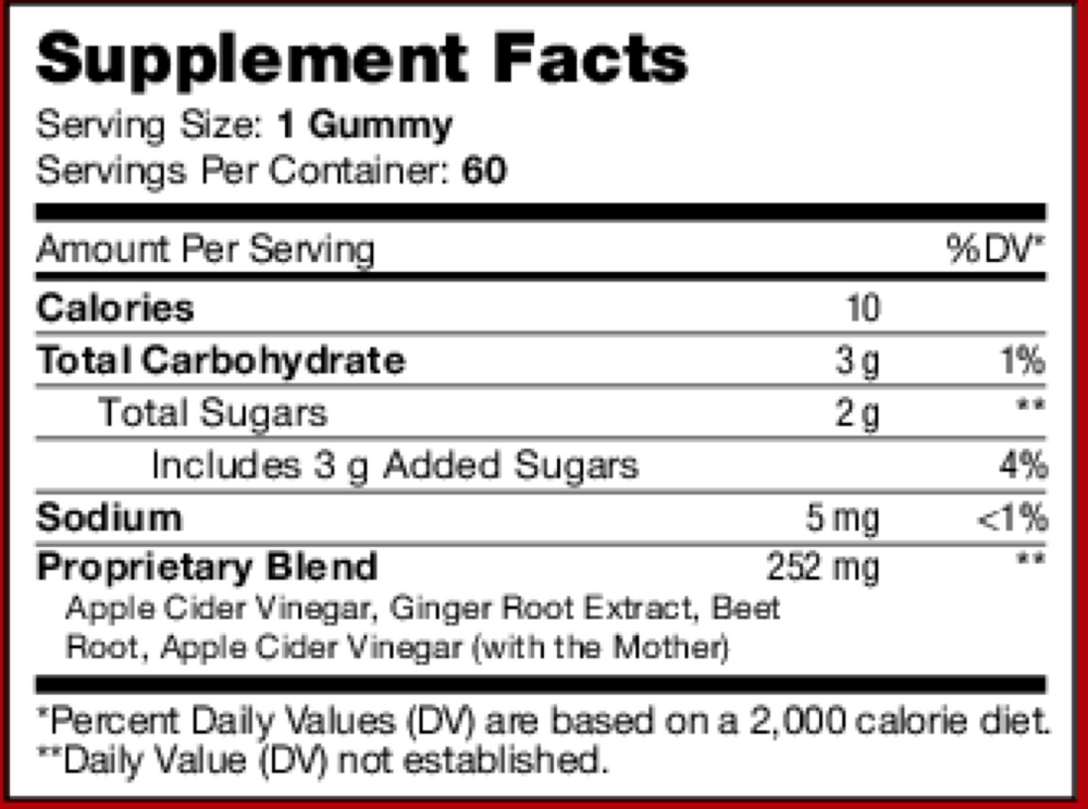Product image for Apple Cider Vinegar Gummies.