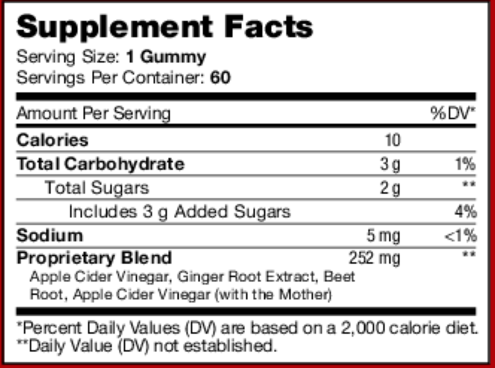Product image for Apple Cider Vinegar Gummies.