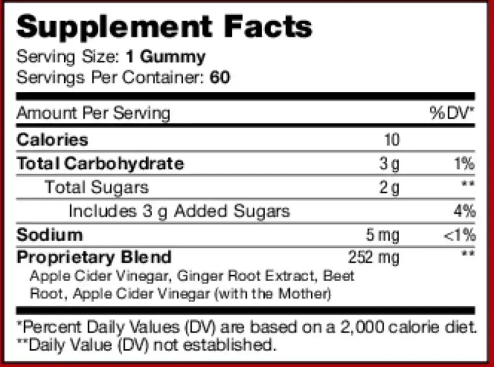 Product image for Apple Cider Vinegar Gummies.