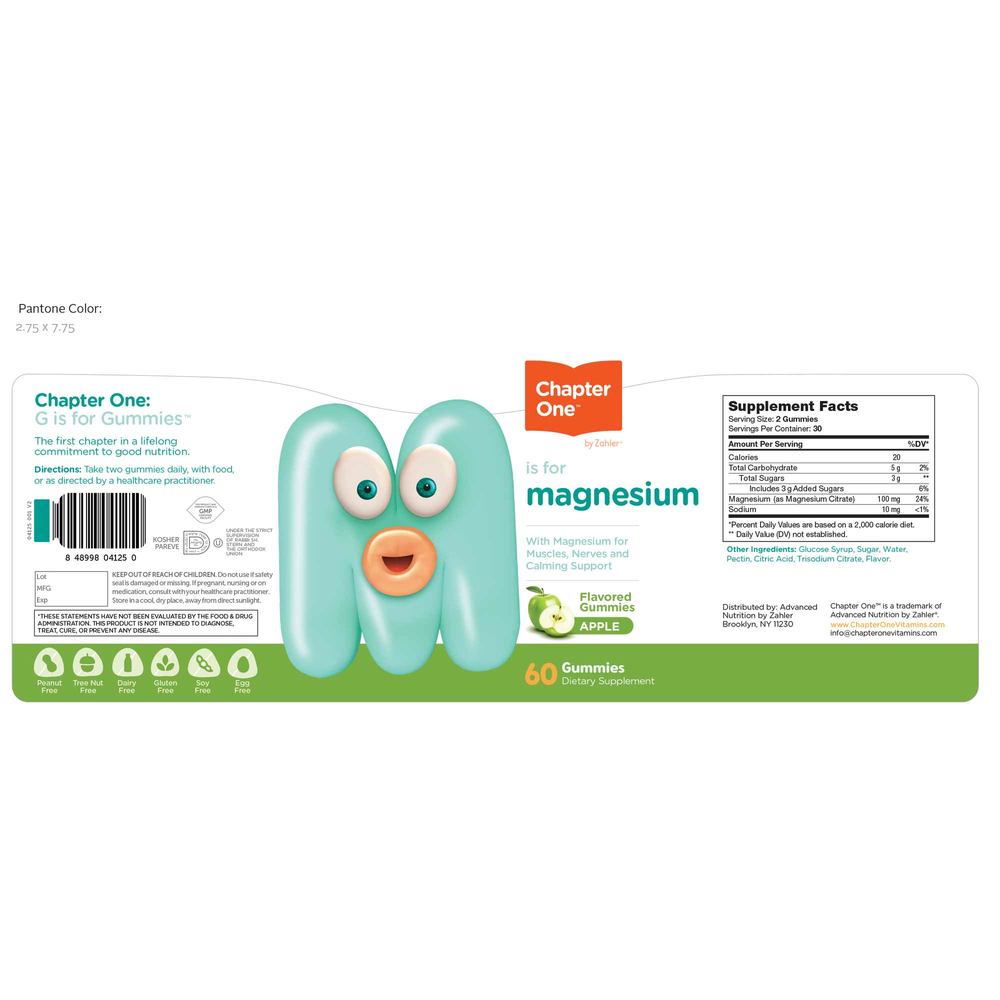 Product image for Magnesium Gummies, Apple Flavor.