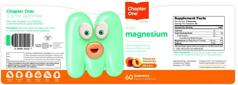 Product image for Magnesium Gummies, Peach Flavor.