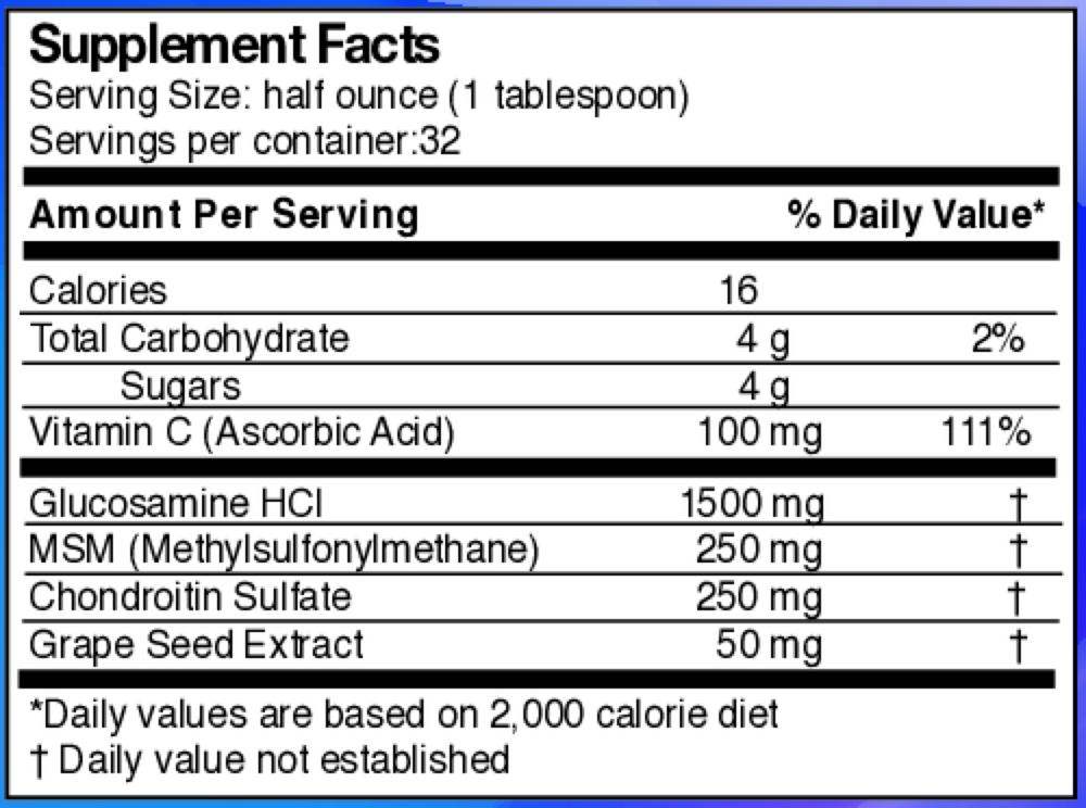 Product image for Liquid Glucosamine 1500-Chondroitin-MSM.