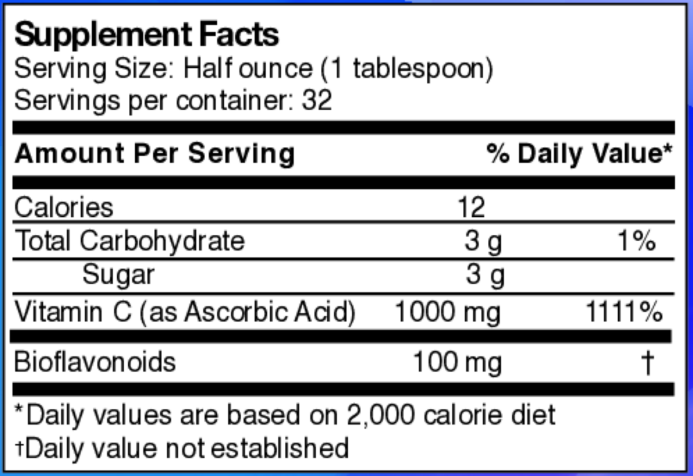 Product image for Liquid Vitamin C + Bioflavonoids.