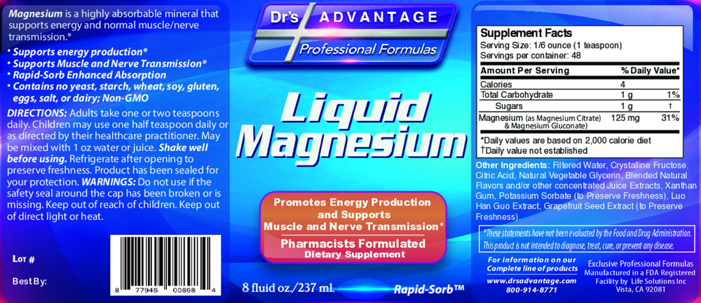 Product image for Liquid Magnesium.