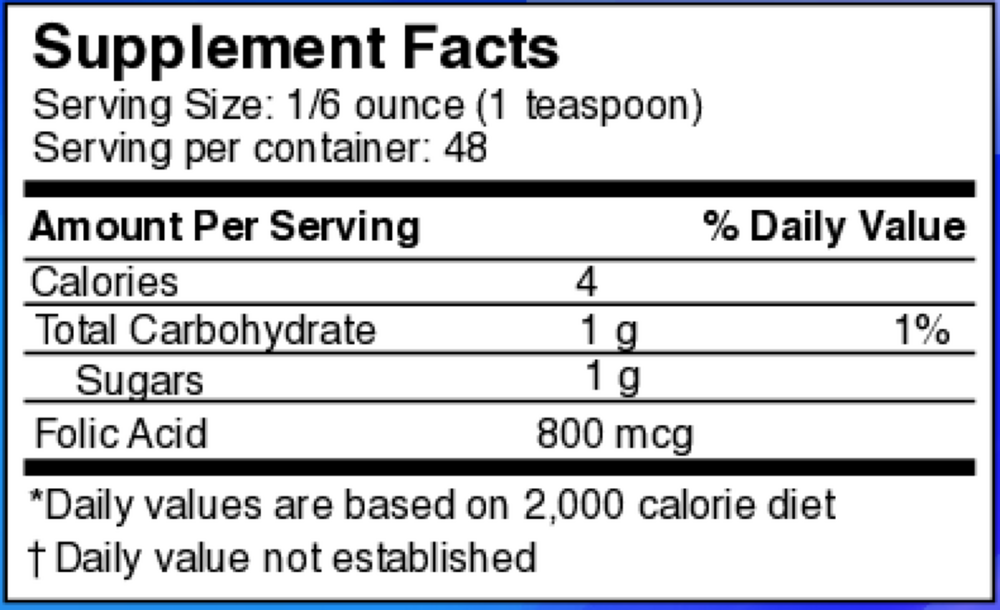 Product image for Liquid Folic Acid.