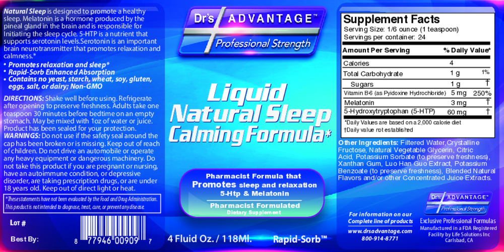 Product image for Liquid Natural Sleep Calming.