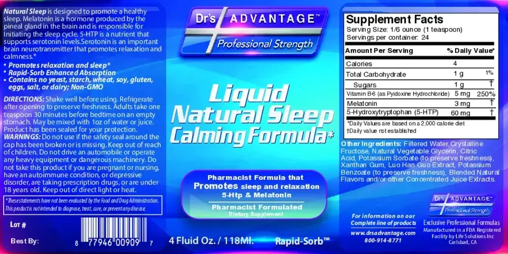 Product image for Liquid Natural Sleep Calming.