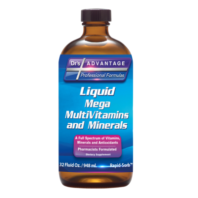 Liquid Mega MultiVitamins and Minerals 946.3 Milliliters
