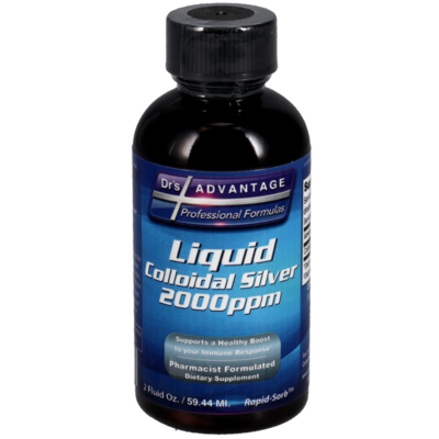 Liquid Colloidal Silver 2000ppm 59.14 Milliliters