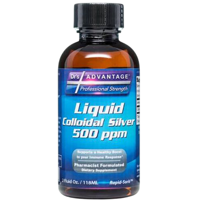 Liquid Colloidal Silver 500ppm 59 Milliliters