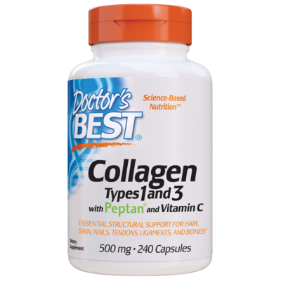 Doctor's Best Collagen Types 1&3 w Vit C 240 capsules