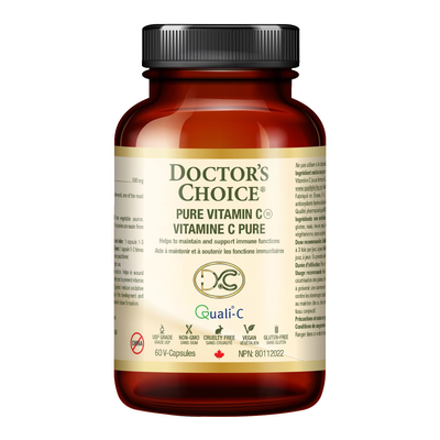 Pure Vitamin C 500mg (60 capsules) by Doctor's Choice