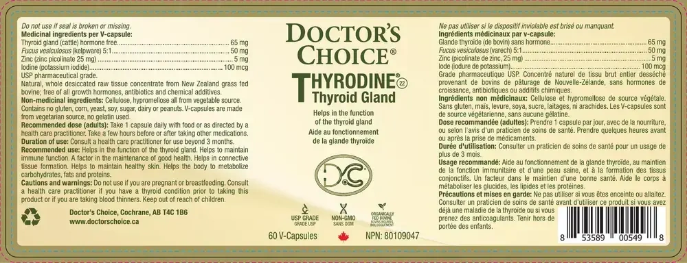 Product image for Thyrodine® Thyroid Gland.