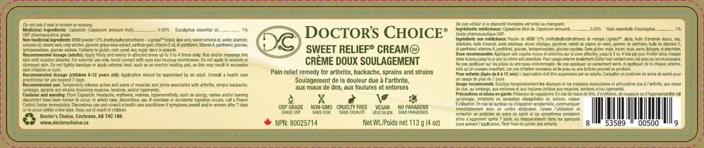 Product image for Sweet Relief® Cream.