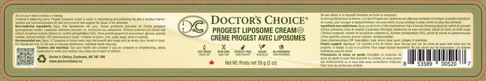 Product image for Progest Liposome Cream.