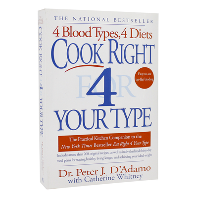 Cook Right 4 Your Type Book