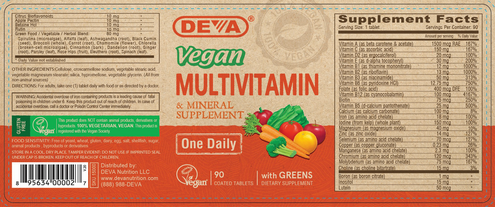 Product image for Vegan Multivitamin.