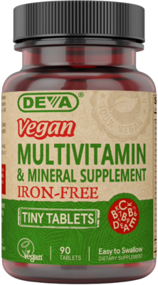 Vegan Tiny Tablets Multivitamin (Iron-Free) 90 tablets