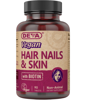 Vegan Hair Nails & Skin with Biotin 90 tablets