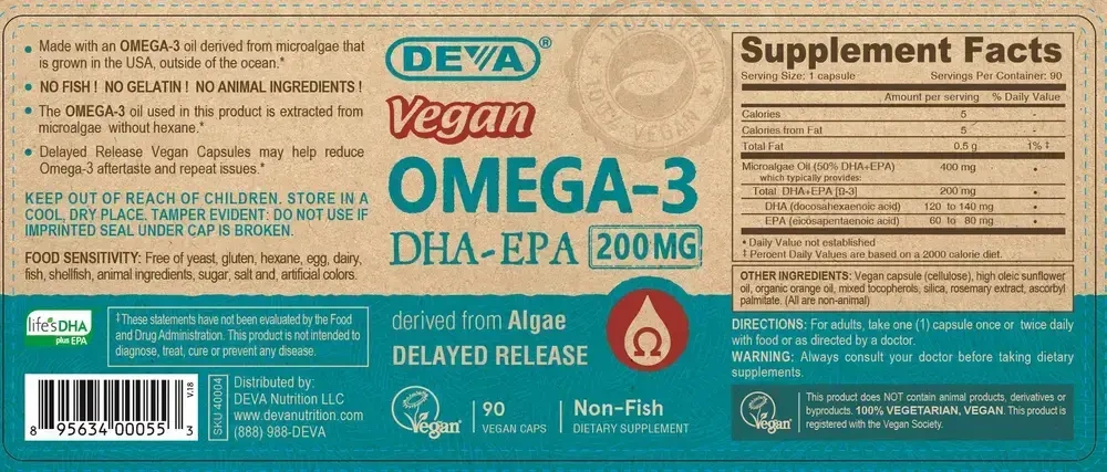 Product image for Vegan DHA-EPA (Delayed Release).