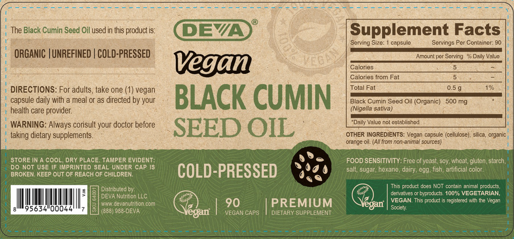 Product image for Black Cumin Seed Oil 500mg.