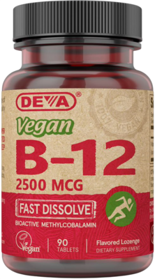 Vegan Vitamin B-12 (Fast Dissolve) - 2500mcg 90 tablets Vegan Vitamin B-12 (Fast Dissolve) - 2500mcg 90 tablets