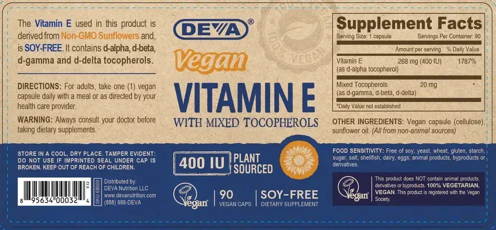 Product image for Vitamin E 400 IU - Mixed Tocop..