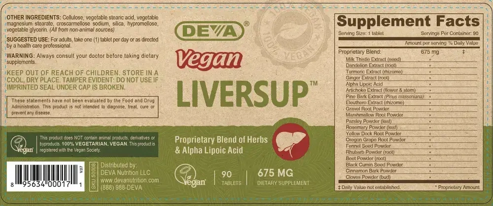 Product image for Vegan Liver Supplement.
