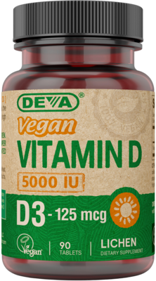 Vegan Vitamin D3 - 5000 IU 90 tablets