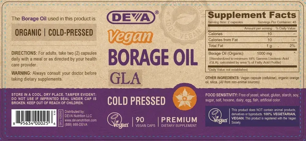 Product image for Vegan Borage Oil.