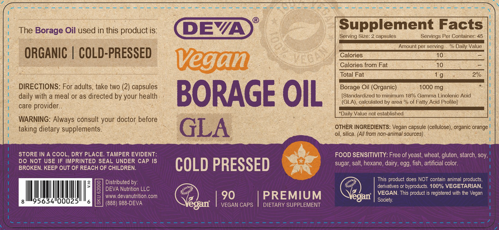 Product image for Vegan Borage Oil.