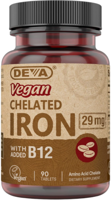 Vegan Chelated Iron 29mg 90 tablets Vegan Chelated Iron 29mg 90 tablets
